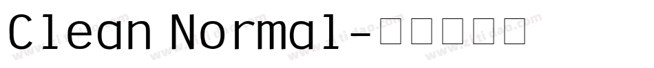 Clean Normal字体转换